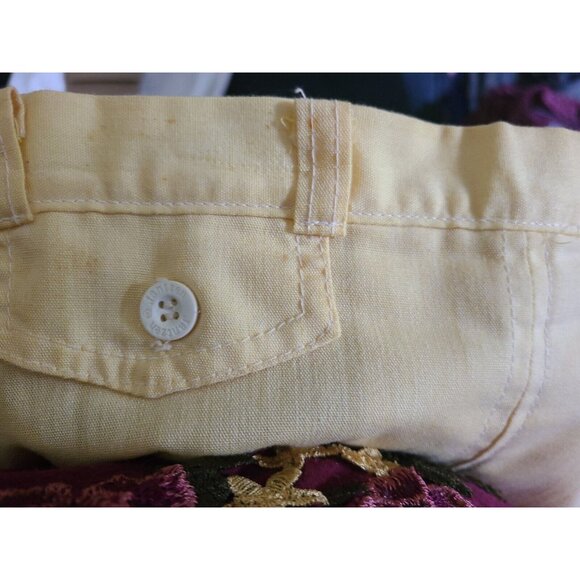 Vtg 70s Jantzen Women's Skort Hidden Shorts Skirt Modest Retro MCM Yellow Sz 10 - Picture 12 of 12